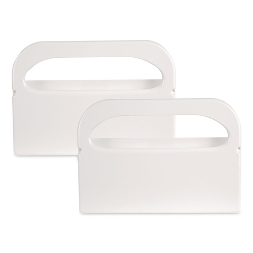 Paper & Dispensers | Boardwalk BWKKD100 16 in. x 3 in. x 11.5 in. Toilet Seat Cover Dispenser - White (2/Box) image number 0