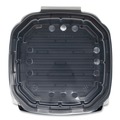 Food Trays, Containers, and Lids | Anchor 4118501 33 oz. 8.46 in. x 3.16 in. Plastic Crisp Foods Technologies Containers - Clear/Black (180/Carton) image number 2