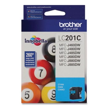 Brother LC201C Innobella 260 Page-Yield Ink - Cyan