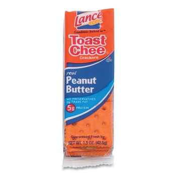  | Dolcetto OFXSN40653 1.5 oz. Packet Toast Cheese Crackers - Peanut Butter (24/Box)