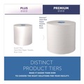 Paper Towels and Napkins | Kleenex 25639 1-Ply 7.5 in. x 700 ft. Hard Roll Paper Towels with Premium Absorbency Pockets - White with Gray Core (6/Carton) image number 2
