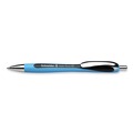 Pens | Schneider 132501 Slider Rave XB Extra-Bold 1.4 millimeter Retractable Ballpoint Pen - Black Ink/Black/Light Blue Barrel image number 0