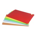 Bulletin Boards | San Jamar CB1824KC Cut-N-Carry Color Cutting Board with Molded-In Ruler - Assorted Colors (6/Pack) image number 0