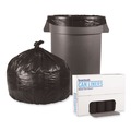 Trash Bags | Boardwalk H6639MKKR01 33 Gallon 0.5 mil 33 in. x 39 in. Perforated Roll Low-Density Waste Can Liners - Black (25 Bags/Roll, 8 Rolls/Carton) image number 1
