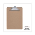 Clipboards | Universal UNV40304 1.25 in. Clip Capacity 8.5 in. x 11 in. Hardboard Clipboard - Brown image number 4