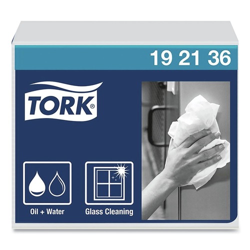 Paper Towels and Napkins | Tork 192136 1/4 Fold 1-Ply 12.5 in. x 13 in. Heavy-Duty Paper Wiper - White (16/Carton) image number 0