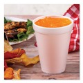 Just Launched | Dart 12J12 12 oz. Foam Drink Cups - White (40 Bags/Carton) image number 3