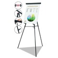 Easels | MasterVision FLX05101MV Telescoping Tripod Display Easel Adjusts 38 in. to 69 in. High - Metal, Black image number 3