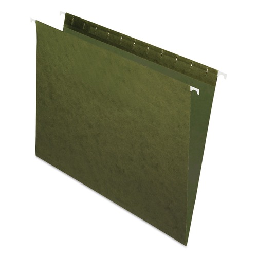 Just Launched | Pendaflex 81600 Letter Size Straight Tabs Hanging Folders - Standard Green (25/Box) image number 0