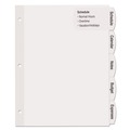 Dividers & Tabs | Avery 14440 11 x 8.5 Big Tab Printable Label 5-Tab Dividers - White/Large (20/Pack) image number 2