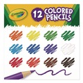 Pencils | Crayola 684012 3.3 millimeter 2B Long-Length Colored Pencil - Assorted Lead and Barrel Colors (1-Set) image number 2