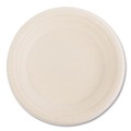 Bowls and Plates | Boardwalk BWKPLATEWF6NPFA 6 in. Bagasse PFAS-Free Dinnerware Plate - Tan (1000/Carton) image number 0