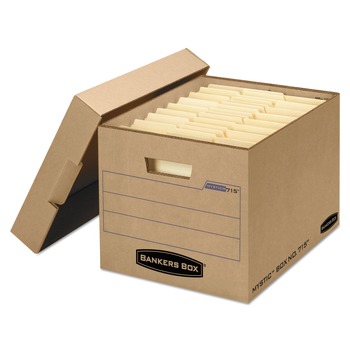 Bankers Box 7150001 13 in. x 16.25 in. x 12 in. Filing Box for Letter/Legal Files - Kraft (25/Carton)