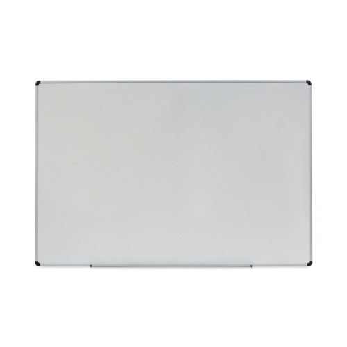 White Boards | Universal UNV43725 72 in. x 48 in. Modern Melamine Dry Erase Board - White Surface, Aluminum Frame image number 0