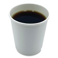 Cups and Lids | Boardwalk BWKDW8HCUPPK 8 oz. Double-Walled Paper Hot Cups - White (25/Pack) image number 4