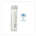Cutlery | Boardwalk BWK3KITMW 3-Piece Fork/Napkin/Salt Packet Utensil Set - White (500/Carton) image number 5