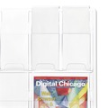 Office Filing Cabinets & Shelves | Safco 5606CL 30w x 2d x 34.75h Reveal Clear 12-Compartment Literature Displays - Clear image number 1