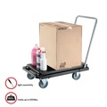 Cleaning Carts | Deflecto CRT5500-04 300 lb Capacity 21 x 32.5 x 37.5 Heavy-Duty Platform Cart - Black image number 7