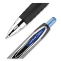 Pens | uni-ball 33951 Medium 0.7 mm Blue Ink Signo 207 Gel Pen Retractable - Smoke/Black/Blue Barrel (1 Dozen) image number 4