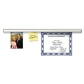 Just Launched | Advantus 1025 1.5 in. x 12 in. Grip-A-Strip Display Rails - Satin Aluminum image number 1