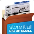 File Folders | Pendaflex S26E 3.5 in. Expansion Legal Size Pocket File - Red Fiber image number 5