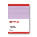 Notebooks & Pads | Universal UNV35884 8.5 in. x 11 in. Colored Perforated 50-Sheet Writing Pads - Wide/Legal Rule, Orchid (1 Dozen) image number 1