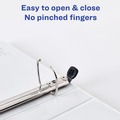 Back to School Sale | Avery 68054 11 in. x 8.5 in. 1 in. Capacity 3 Rings Framed View Heavy-Duty Binders - Black (12/Carton) image number 2