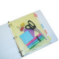 Binders | Angler's ANG52 8.5 in. x 11 in. 2- to 7-Hole Punched Zip-All Ring Binder Pocket - Clear image number 2