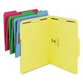 File Folders | Smead 11975 0.75 in. Expansion 2 Fasteners Letter Size Top Tab Colored Fastener Folders - Assorted Colors (50/Box) image number 0