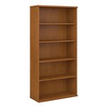 Office Filing Cabinets & Shelves | Bush WC72414 35.63 in. x 15.38 in. x 72.78 in. Series C Collection 5-Shelf Bookcase - Natural Cherry image number 0