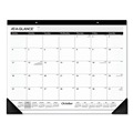 Notebooks & Pads | AT-A-GLANCE SK2416-00 21.75 in. x 17 in. 16-Month (Sept 2025-Dec 2026) Academic Year Ruled Desk Pad - White Sheets/Black Binding/Black Corners image number 0