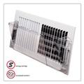 Desk Shelves | Deflecto 51 10 in. x 3 in. x 5.5 in. Adjustable Sidewall Register Air Deflector - Clear image number 1