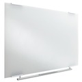 White Boards | Iceberg 31160 Clarity 72 in. x 36 in. Glass Dry Erase Board with Aluminum Trim - White Surface image number 1