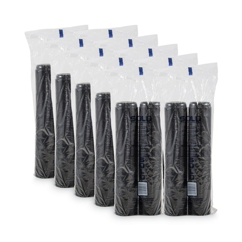 Food Trays, Containers, and Lids | SOLO DSS2-0001 2.5 oz Polystyrene Plastic Portion Cups - Black (2500/Carton) image number 0