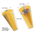 Office & Office Supplies | Master Caster 00967 Giant Foot 3.5 in. W x 6.75 in. D x 2 in. H No-Slip Rubber Wedge Magnetic Doorstop - Yellow image number 3