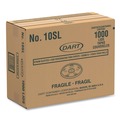 Just Launched | Dart 10SL Plastic Cold Cup Lids Fits 10 oz. Cups - Translucent (1000/Carton) image number 3