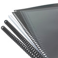 Sheet Protectors | GBC 2515665P 5/16 in. Capacity Instant Report Kit - Clear/Black Cover/Black Spine (2/Pack) image number 1