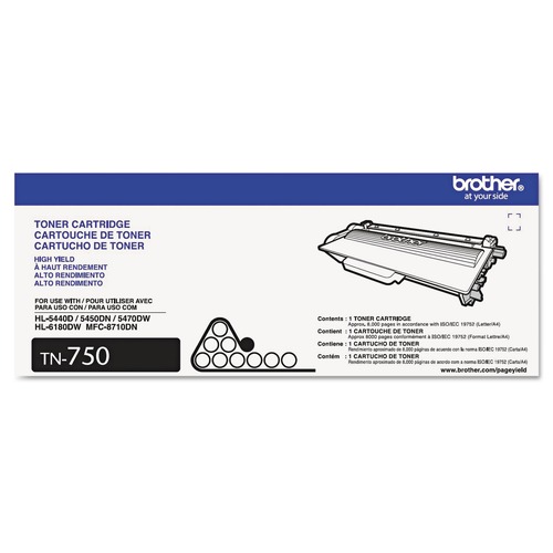 Just Launched | Brother TN750 8000-Page Yield Toner - Black image number 0
