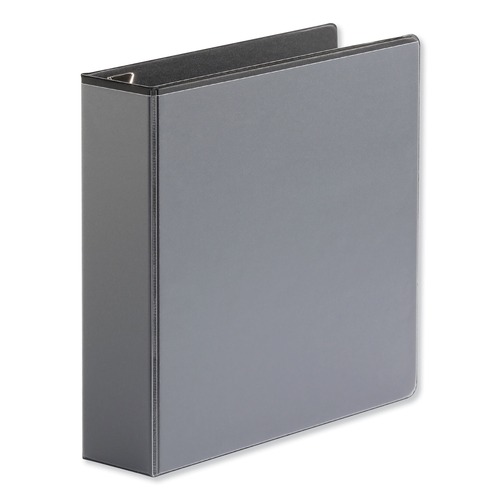 Binders | Universal UNV30731 2 in. Capacity 11 in. x 8.5 in. 3 Rings Deluxe Easy-to-Open D-Ring View Binder - Black image number 0