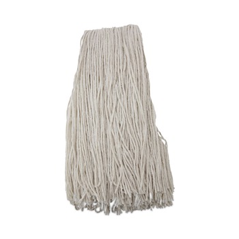 Boardwalk BWK224RCT 24 oz. Premium Cut-End Rayon Wet Mop Heads - White (12/Carton)
