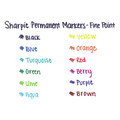 Permanent Markers | Sharpie 30002 Fine Bullet Tip Permanent Marker - Red (1-Dozen) image number 7