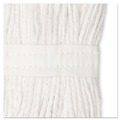 Just Launched | Boardwalk BWK224CCT 24 oz. Cotton Premium Cut-End Wet Mop Heads - White (12/Carton) image number 3