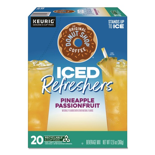 Coffee | The Original Donut Shop 5000379381 ICED Refreshers K-Cup Pods - Pineapple Passion Fruit (20/Box) image number 0