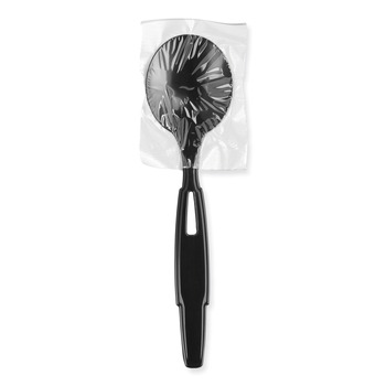 Dixie SSWPS5 SmartStock Wrapped Heavyweight Cutlery Soup Spoos Refill - Black (960/Carton)