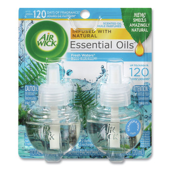FACILITY MAINTENANCE SUPPLIES | Air Wick 62338-79717 0.67 oz. Scented Oil Refill - Fresh Water (2/Pack)