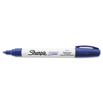 Sharpie 35551 Permanent Paint Marker - Medium Bullet Tip/Blue