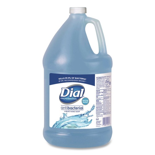 Hand Soaps | Dial Professional DIA15926EA 1 Gallon Spring Water Antibacterial Liquid Hand Soap image number 0