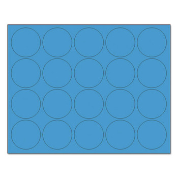 MAILING PACKING AND SHIPPING | MasterVision FM1601 3/4 in. Magnetic Color Coding Dots - Blue (20 Dots/Pack)