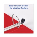 Binders | Avery 79327 Heavy-Duty 11 in. x 8.5 in. 5 in. Capacity 3 Locking One Touch EZD Rings View Binder with DuraHinge - Red image number 5
