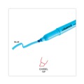 Highlighters | Universal UNV08854 Chisel Tip Fluorescent Blue Ink Blue Barrel Pocket Highlighters (1 Dozen) image number 7